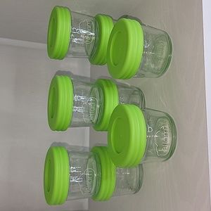 Nellam Kitchen Nellam Set Of Glass Baby Food Container Jars